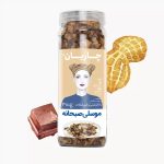 موسلی بادام زمینی و شیرشکلات شیشه‌ای چاربان