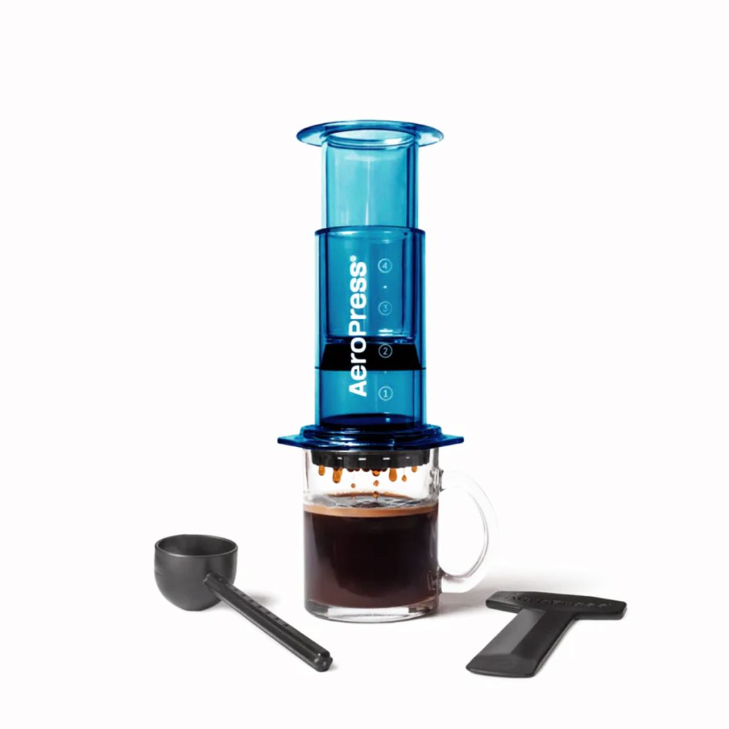 قهوه‌ساز اروپرس شفاف - آبی AeroPress Clear